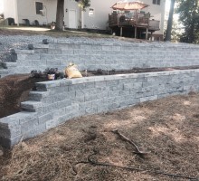 Retaining Wall Finishing Touches