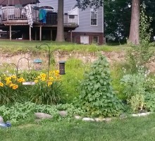 Versa Lok Retaining wall project before