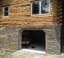 Real Stone Veneer Project During