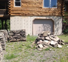 Real Stone Veneer Project Before