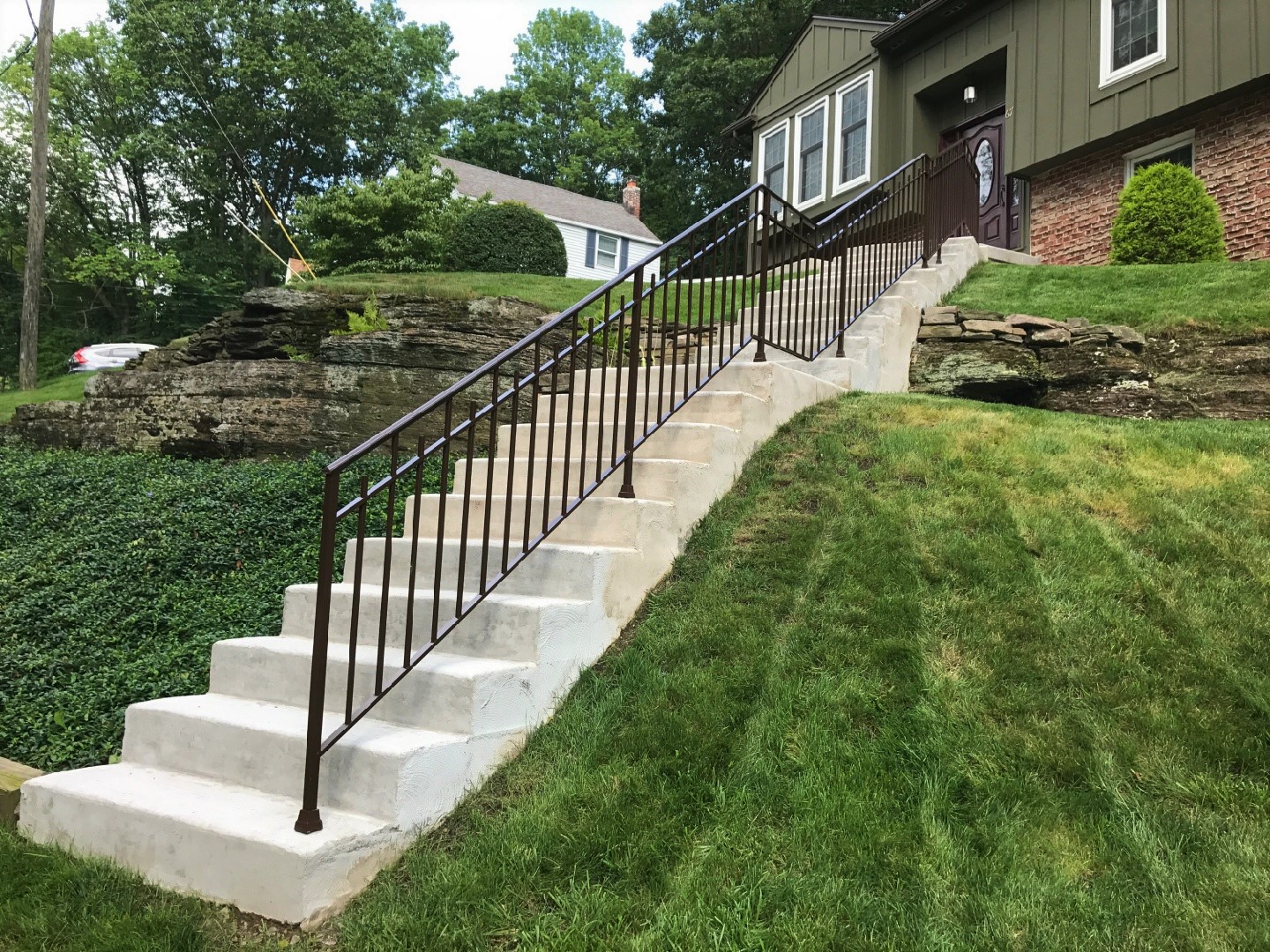 stairs concrete finished